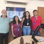 Servidores do CPAR e o radialista Márcio Seraguci